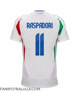Italia Giacomo Raspadori #11 Tricou Fotbal Replică European 2024 Barbati Deplasare
